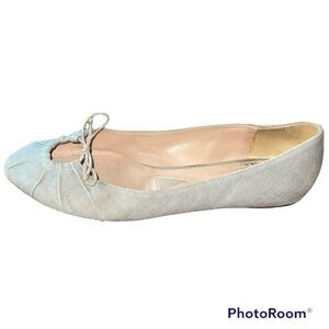 Jil Sander Canvas tie Flats 39.5